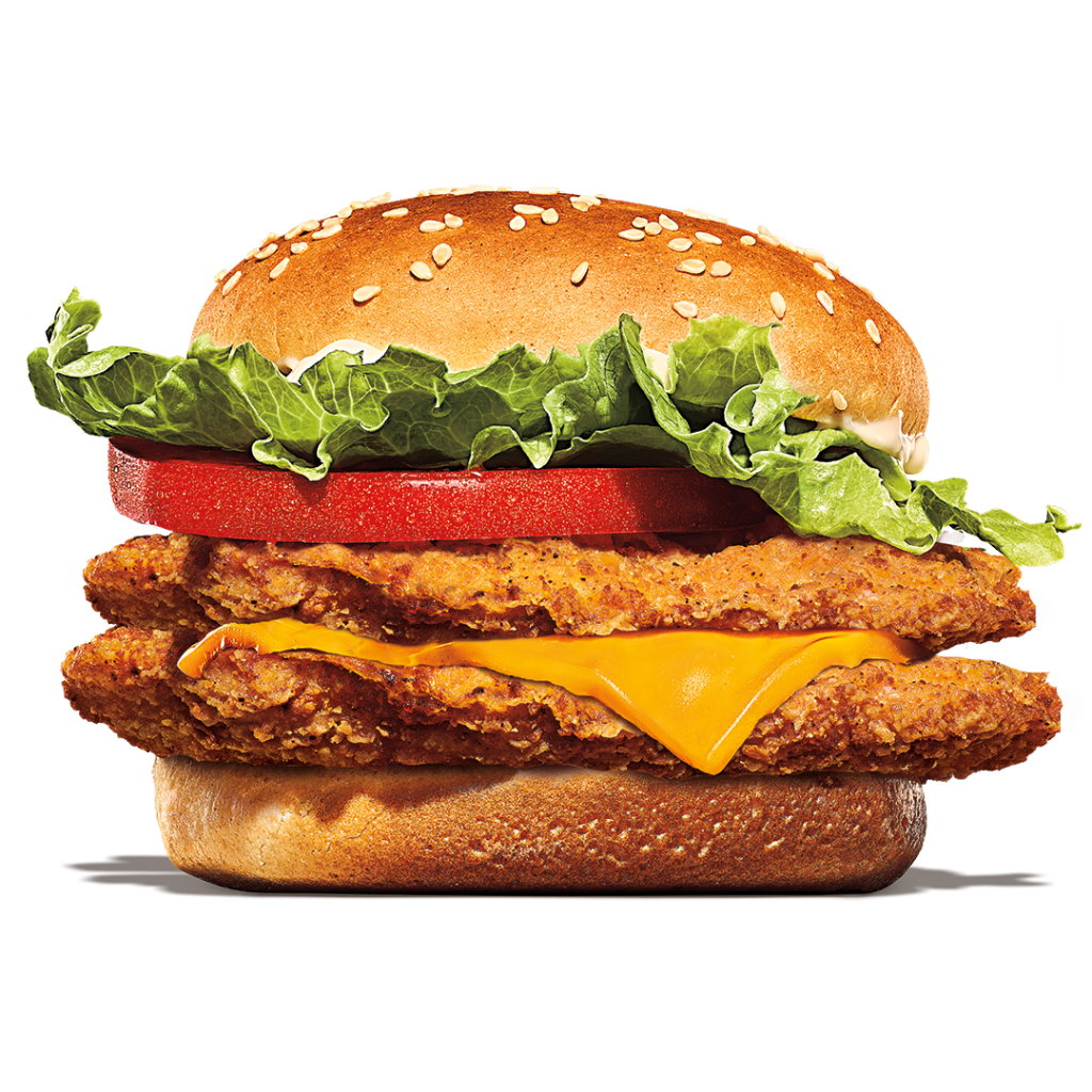 Hamburguesa doble pollo con Queso